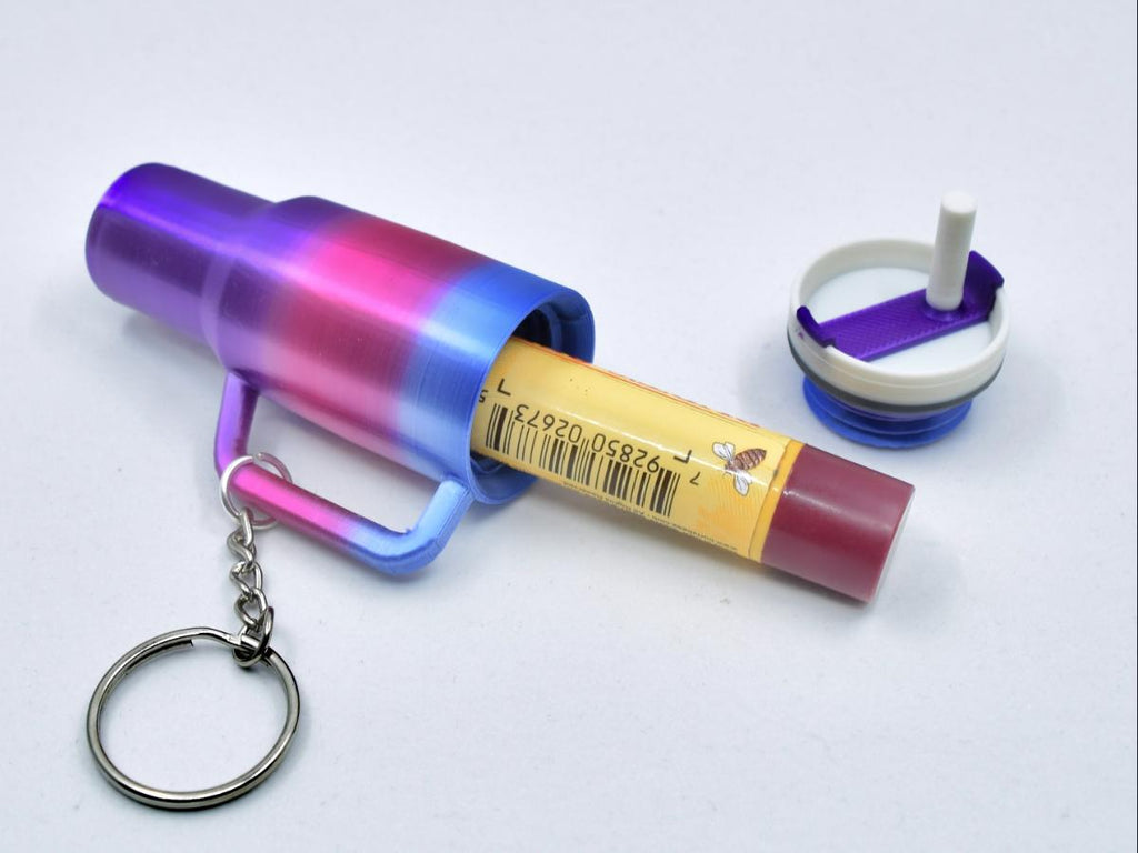 Stanley Cup Lipstick Holder Keychain